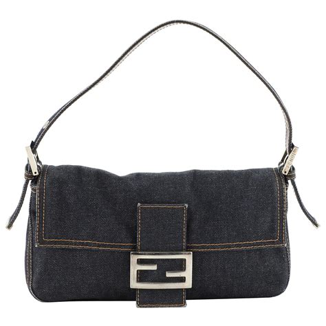 new fendi baguettes|Fendi denim baguette sale.